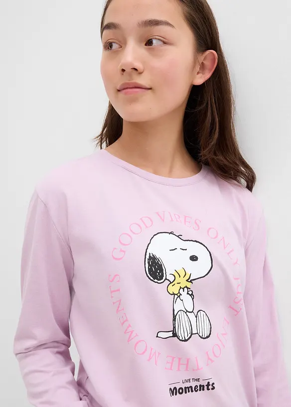 Långärmad topp med Snobben, av ren bomull, Peanuts
