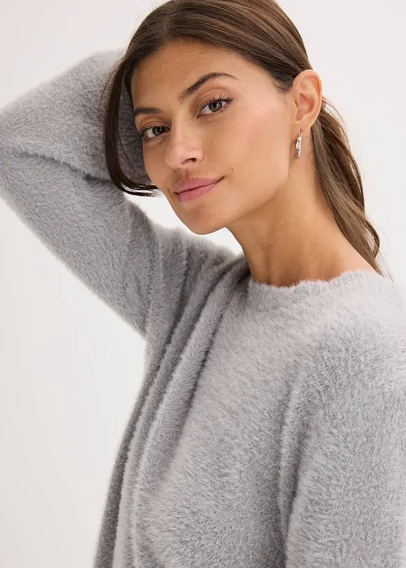 Mjuk tröja med vida ärmar, bonprix