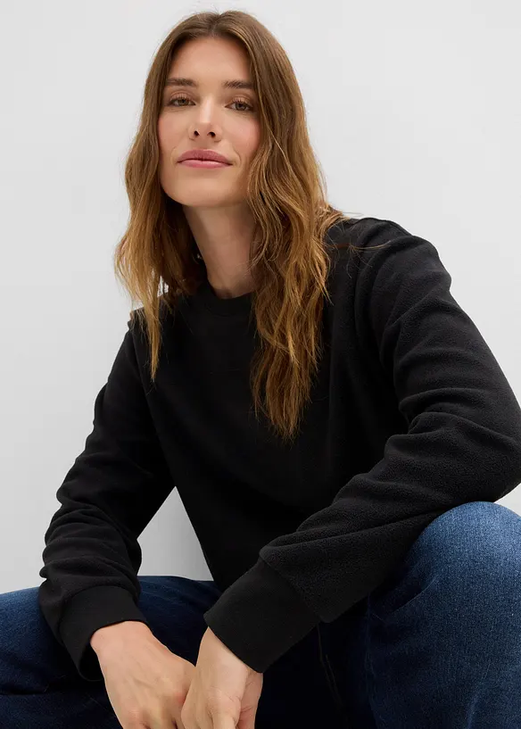 Värmade fleecetopp, bonprix