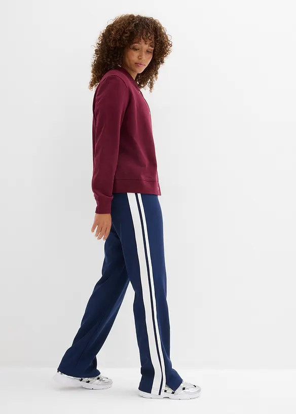 Joggingbyxa med sportiga ränder, bonprix