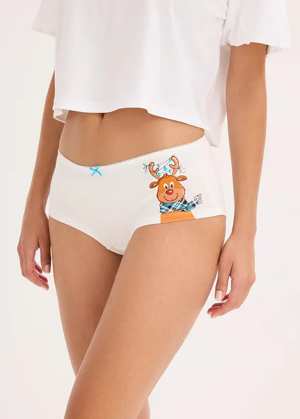 Maxiboxertrosa med bomull (4-pack), bonprix
