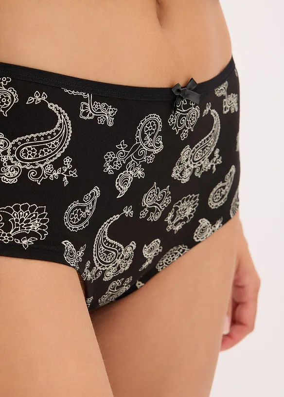 Maxihipstertrosa med ekologisk bomull (4-pack), bonprix
