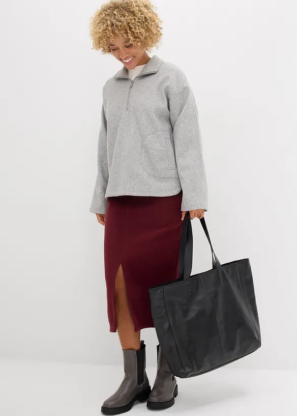Tröja i oversizemodell med yllelook, bonprix