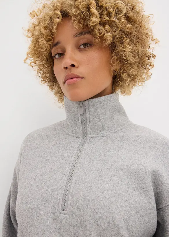 Tröja i oversizemodell med yllelook, bonprix