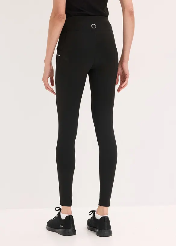 Termoleggings med reflexdetaljer och mobilficka, bonprix