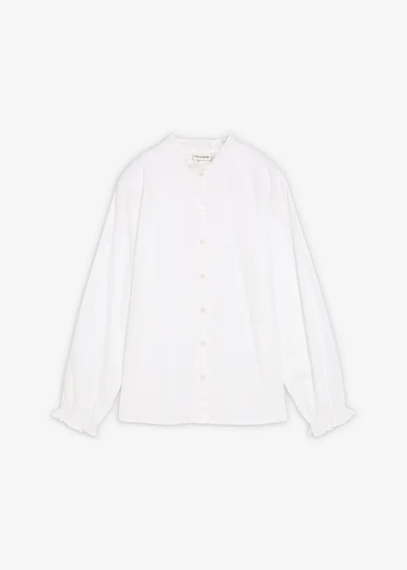 Blus i ren bomull, bonprix