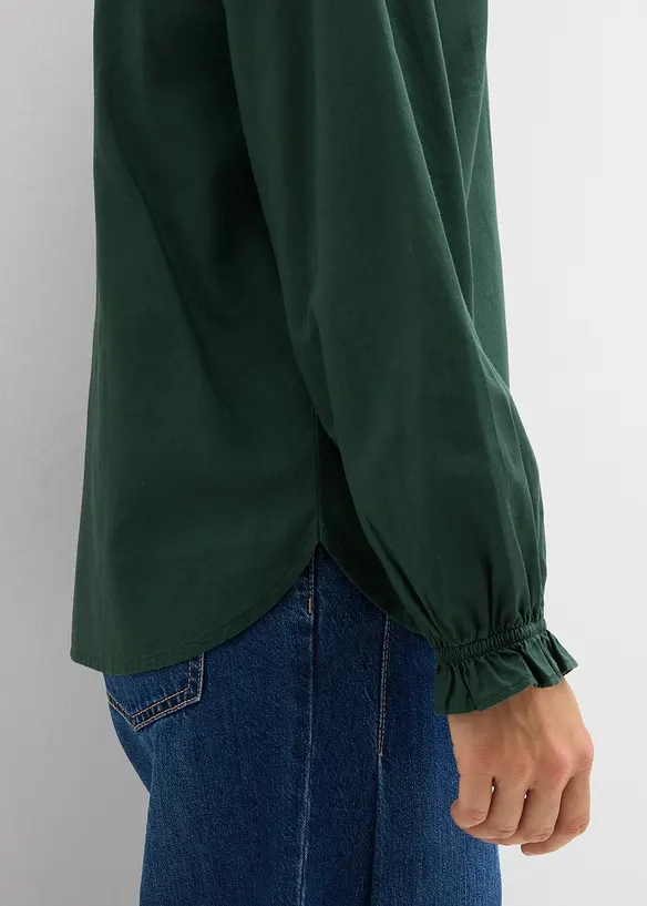 Blus i ren bomull, bonprix