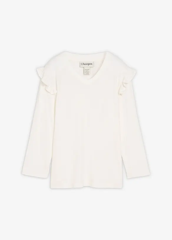 Jerseytopp av bomullsmix, bonprix