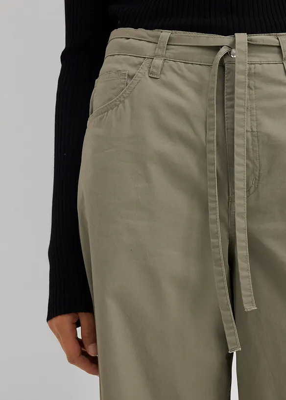 Twillbyxa i ren bomull, bonprix