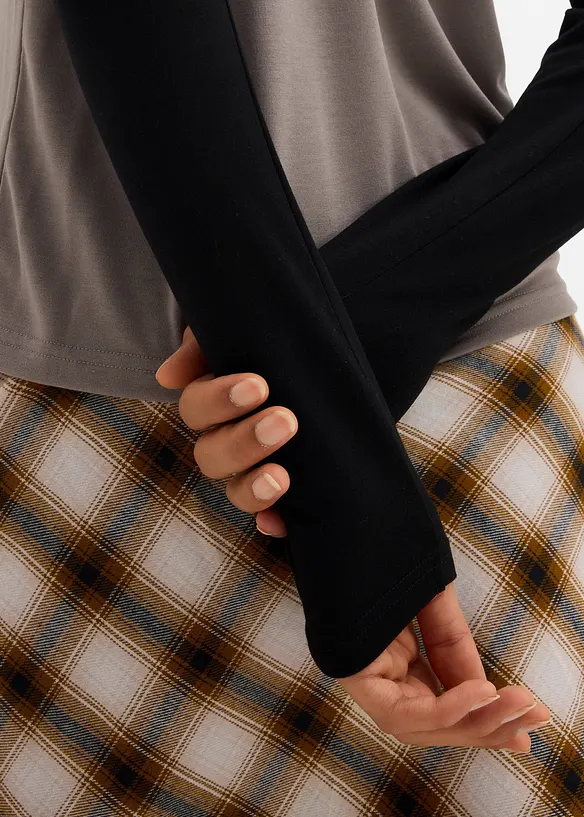 Långärmad topp av jersey, bonprix