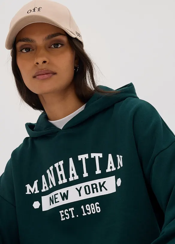 Oversizehoodie av ren bomull, bonprix