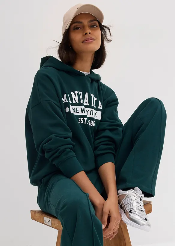 Oversizehoodie av ren bomull, bonprix