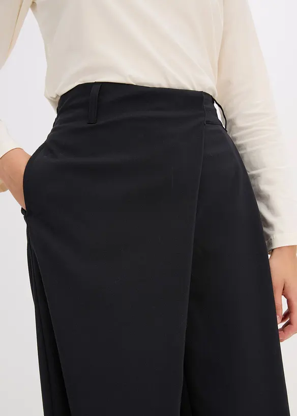 Marlenebyxa med omlottlook, bonprix