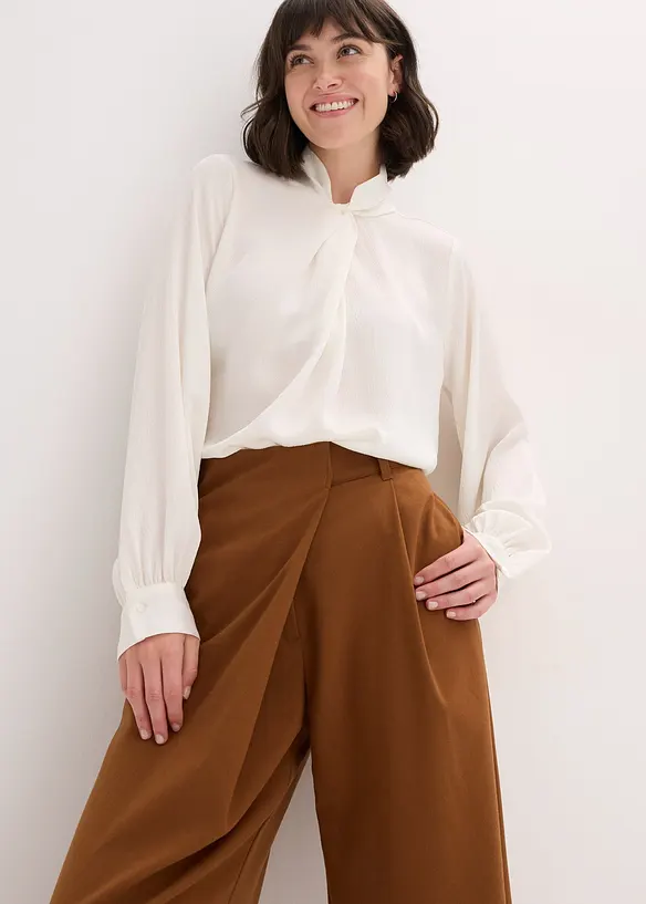Marlenebyxa med omlottlook, bonprix