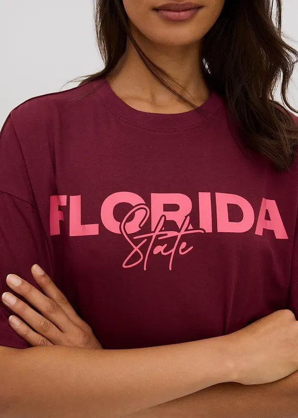 T-shirt i oversizemodell av ekologisk bomull, bonprix