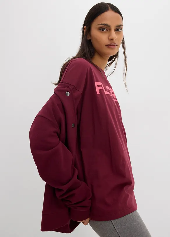 T-shirt i oversizemodell av ekologisk bomull, bonprix