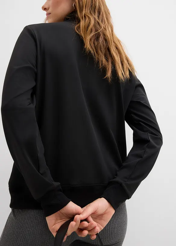 Värmande fleecetopp med polokrage, bonprix
