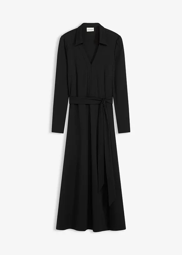 Skjortklänning med viskos, bonprix