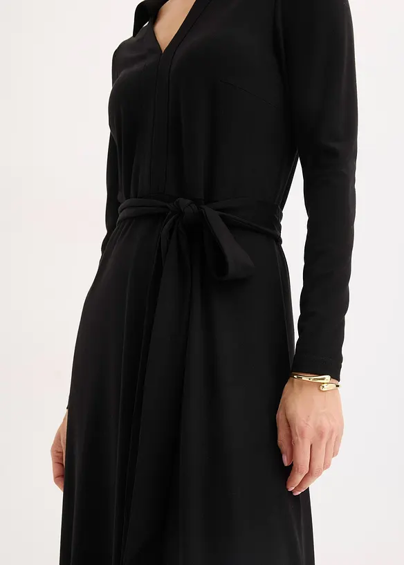 Skjortklänning med viskos, bonprix