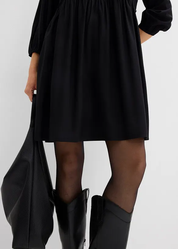 Tunikaklänning i följsam viskos, bonprix