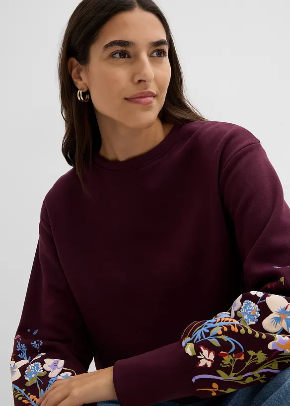 Sweatshirt av bomullsmix, bonprix