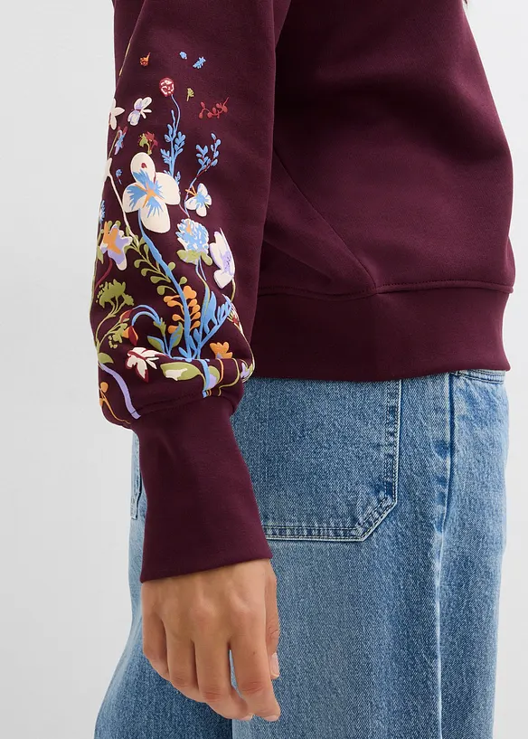 Sweatshirt av bomullsmix, bonprix