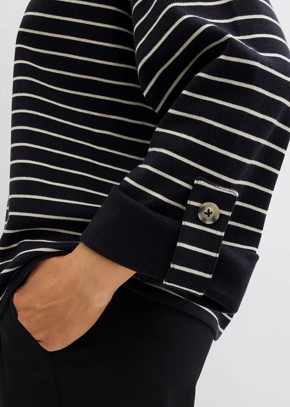 Oversized sweatshirt av ren bomull, bonprix