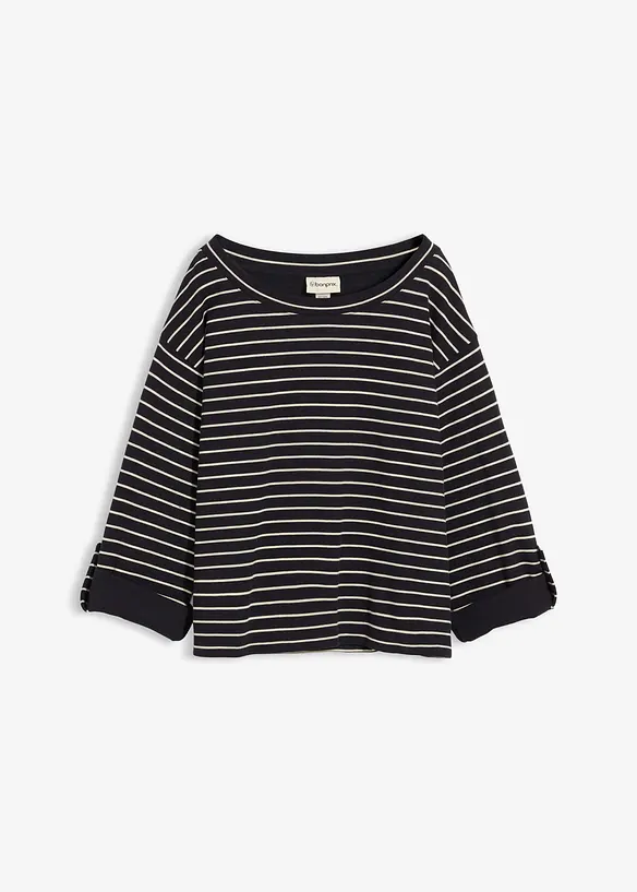 Oversized sweatshirt av ren bomull, bonprix