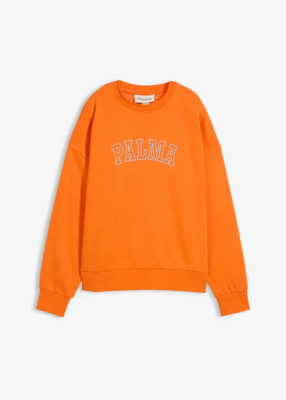 Oversized sweatshirt av bomullsmix, bonprix