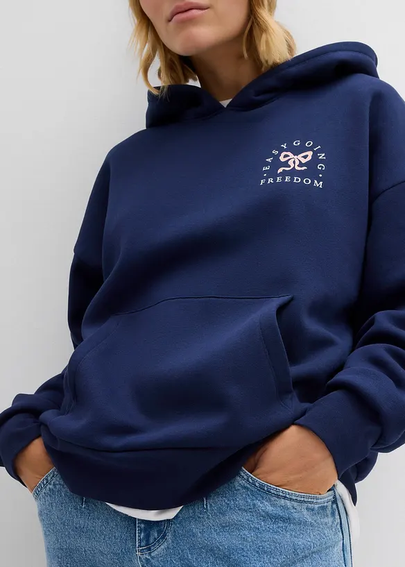 Oversizesweatshirt av bomullsmix, bonprix