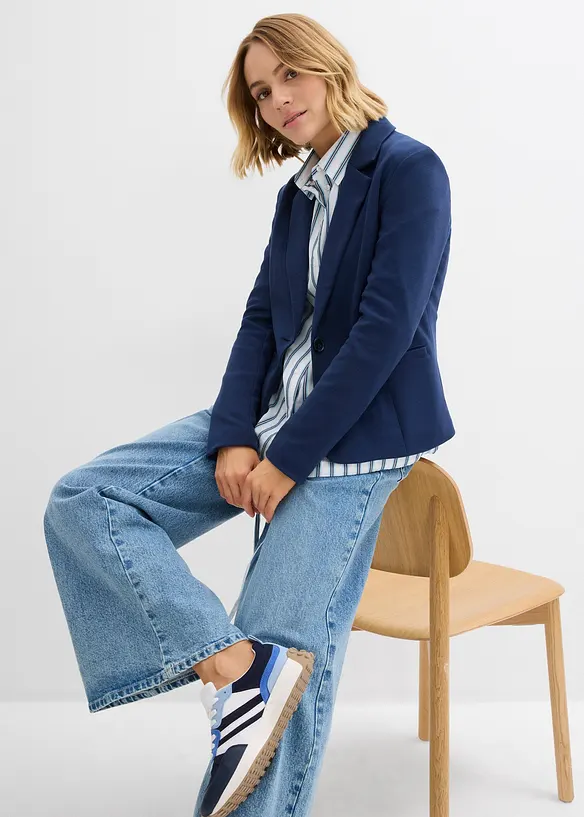 Trikåkavaj med mjuk viskos, bonprix