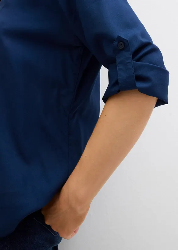 Dra på-blus i följsam viskos, bonprix