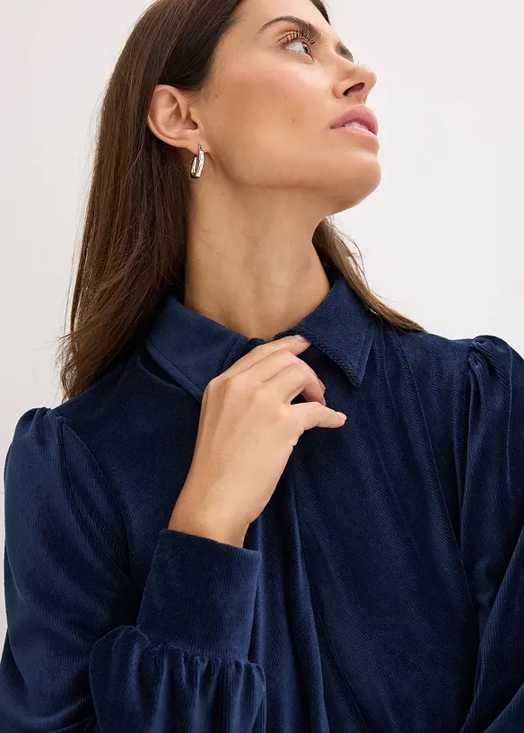 Kort manchesterklänning, bonprix