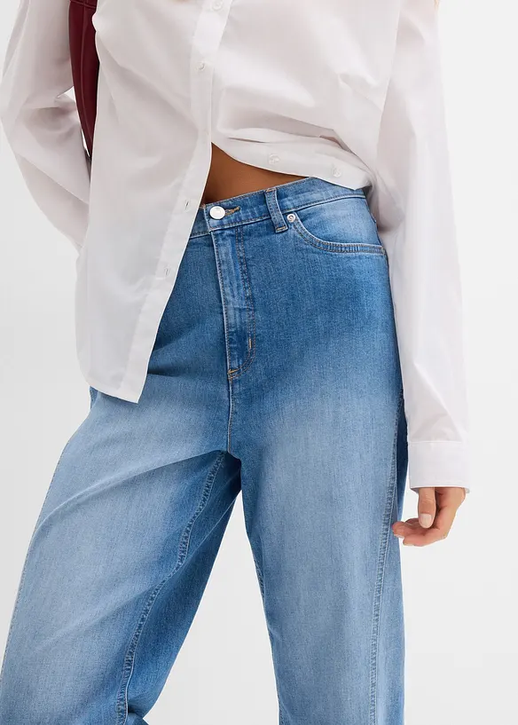 Baggy jeans med High Waist, bonprix