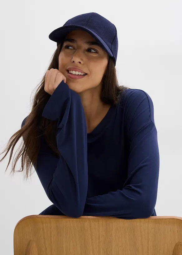 Oversizetopp i stretchig viskosmix med fint fall, bonprix