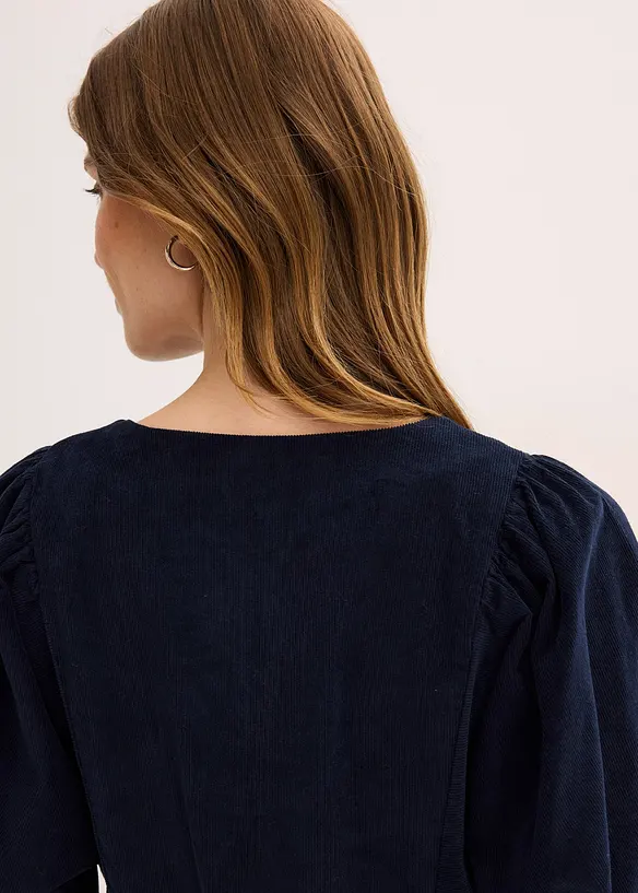 Manchesterklänning i bomull, bonprix