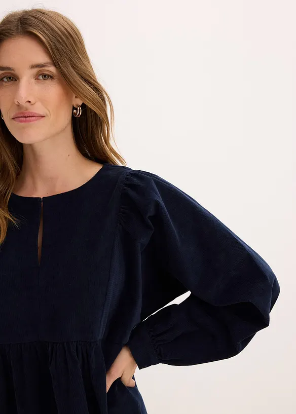 Manchesterklänning i bomull, bonprix