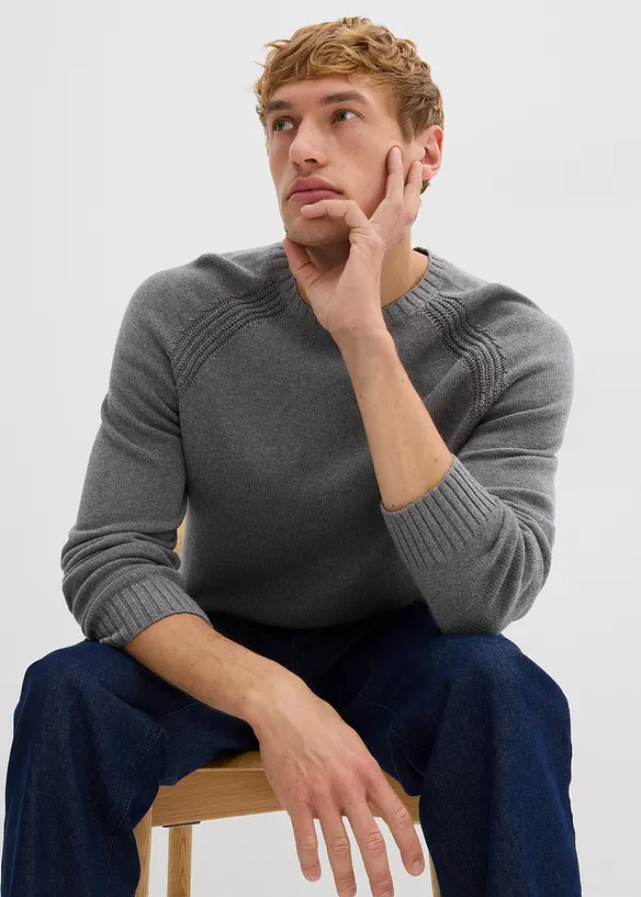 Finstickad tröja, bonprix