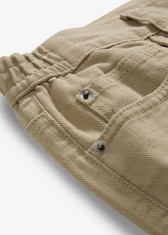 Fodrad byxa med skön midja, Relaxed Fit, Straight, bonprix