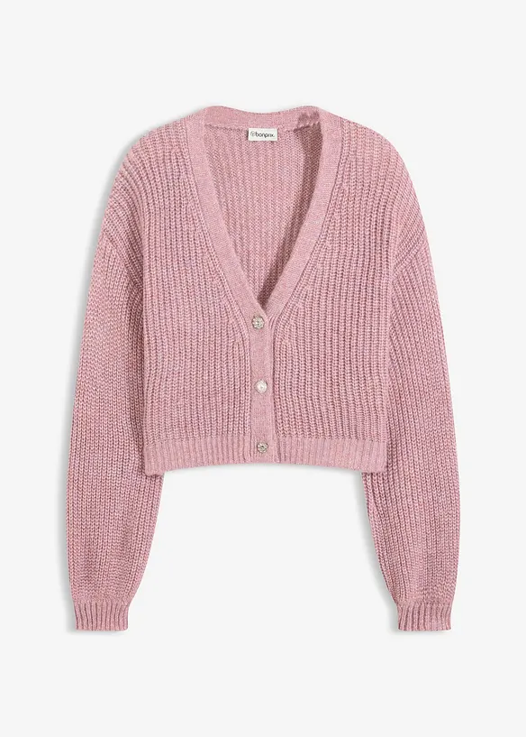 Cardigan med glittergarn i oversizemodell, bonprix