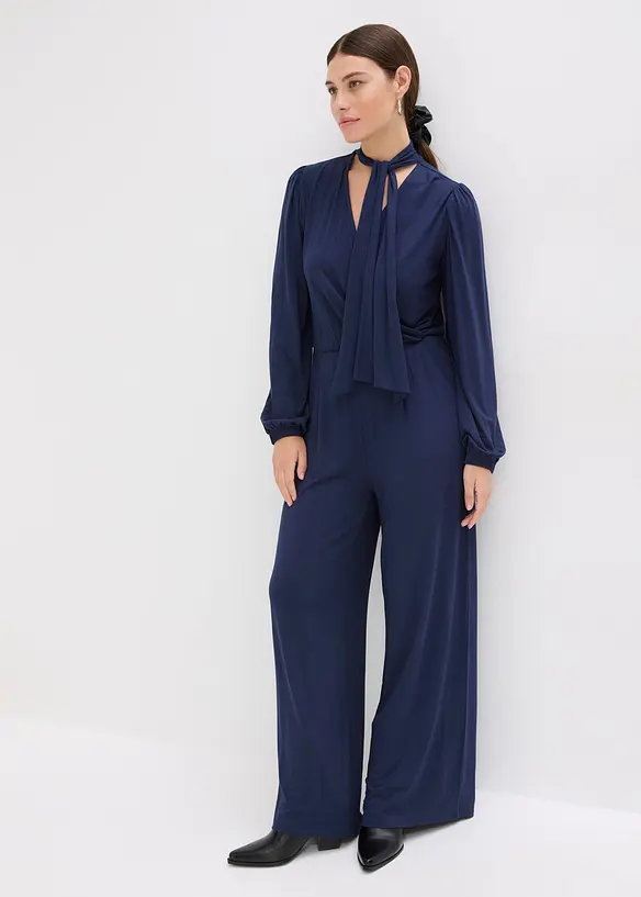 Jumpsuit i f&ouml;ljsam viskosmix, bonprix
