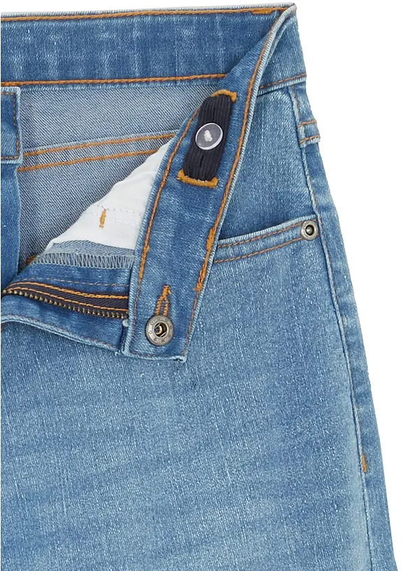 Wide Leg Jeans Mid Waist för barn, bonprix