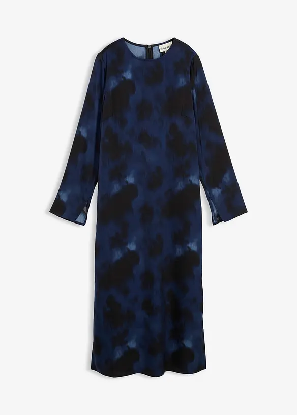 Midiklänning av satin, bonprix