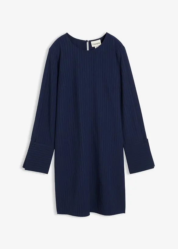 Miniklänning av strukturmaterial, bonprix