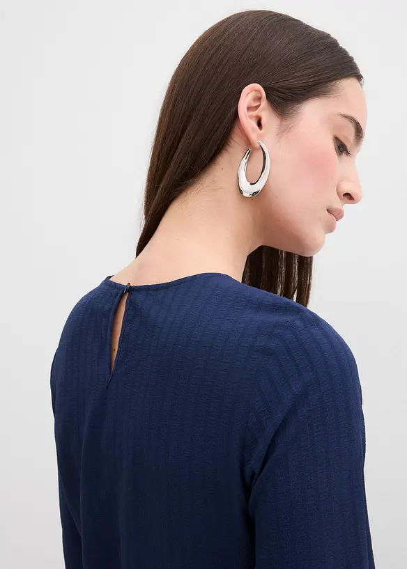 Miniklänning av strukturmaterial, bonprix