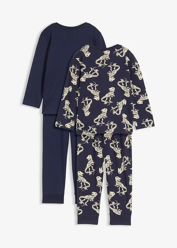 Pyjamas av mjuk bomull (4 delar), bonprix
