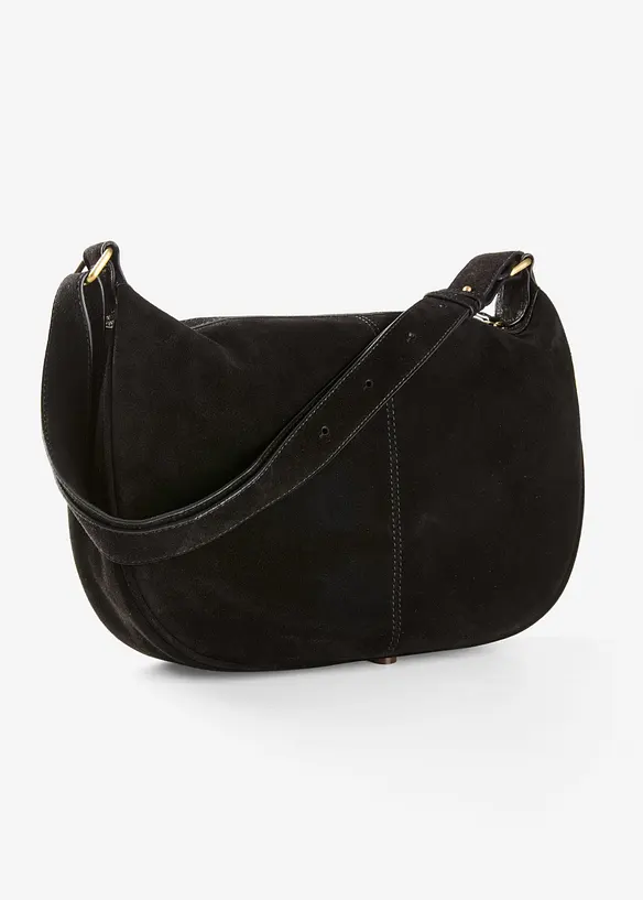 Handväska i skinn, bonprix