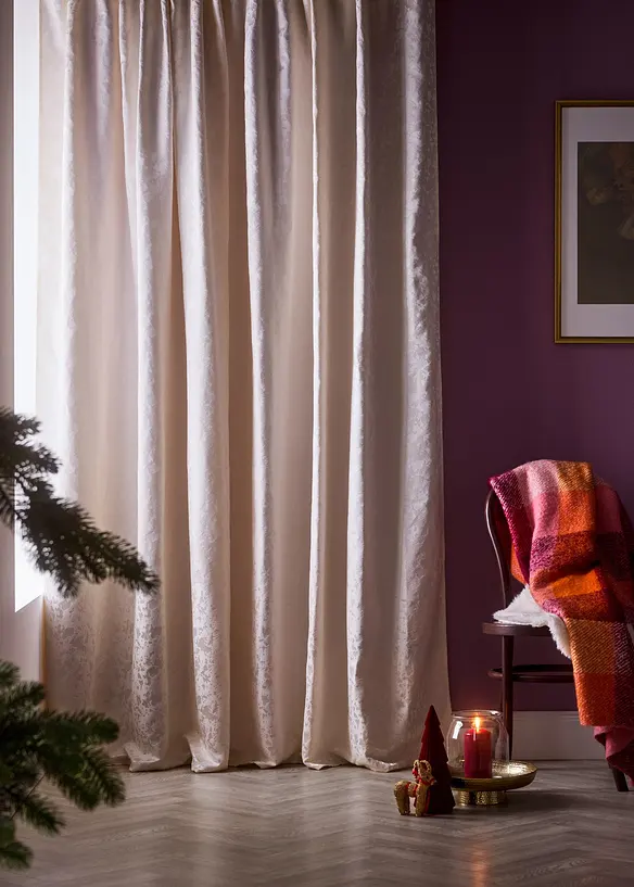 Gardinl&auml;ngd i jacquard (1-pack), bonprix