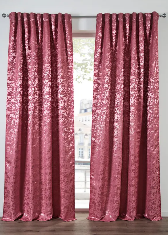 Gardinlängd i jacquard (1-pack), bonprix
