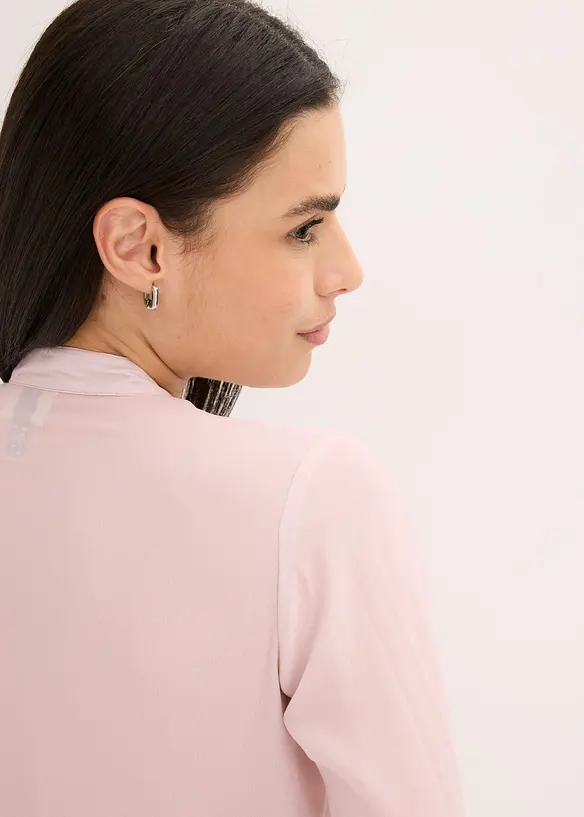 Chiffongblus med avtagbart knytband, bonprix